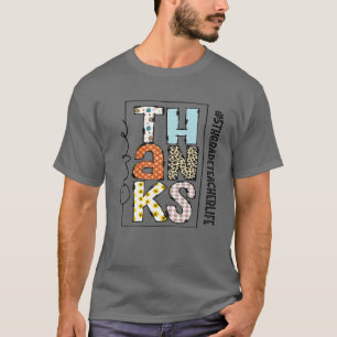 Happy Hallothanksmas 5Th Grade Teacher Life Thanks T-Shirt