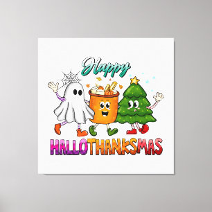 Happy Hallothanksmas Canvas Print