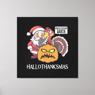 Happy Hallothanksmas Canvas Print