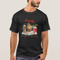 Happy Hallothanksmas Coffee Witch Santa Hat Pumpki