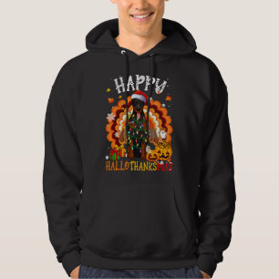 Happy Hallothanksmas Doberman Hoodie