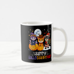 Happy Hallothanksmas Funny Halloween Thanksgiving  Coffee Mug