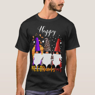 Happy Hallothanksmas Gnomes Halloween Christmas Th T-Shirt