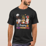 Happy Hallothanksmas Gnomes Lover Halloween thanks T-Shirt<br><div class="desc">Happy Hallothanksmas Gnomes Lover Halloween thanksgivin Xmas Swea</div>