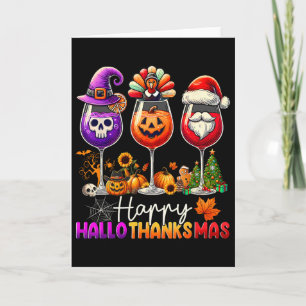 Happy Hallothanksmas Halloween Thanksgiving Christ Card