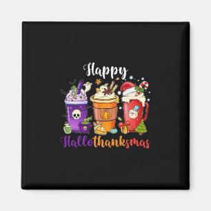 Happy Hallothanksmas Halloween Thanksgiving Christ Magnet