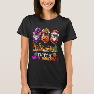 Happy Hallothanksmas Halloween Thanksgiving Christ T-Shirt