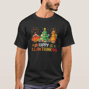Happy Hallothanksmas Halloween Thanksgiving Merry T-Shirt