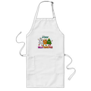 Happy Hallothanksmas Long Apron