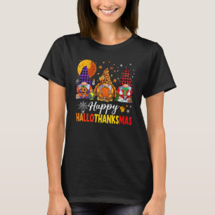 Happy Hallothanksmas My Gnomies Cute Gnomes family T-Shirt