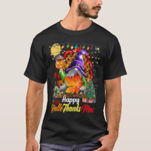 Happy Hallothanksmas My Gnomies Cute Gnomes family T-Shirt