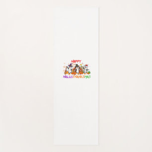 Happy Hallothanksmas Penguin Halloween Thanksgivin Yoga Mat