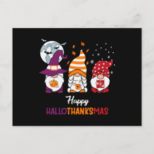Happy Hallothanksmas Postcard