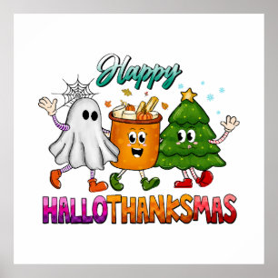 Happy Hallothanksmas Poster