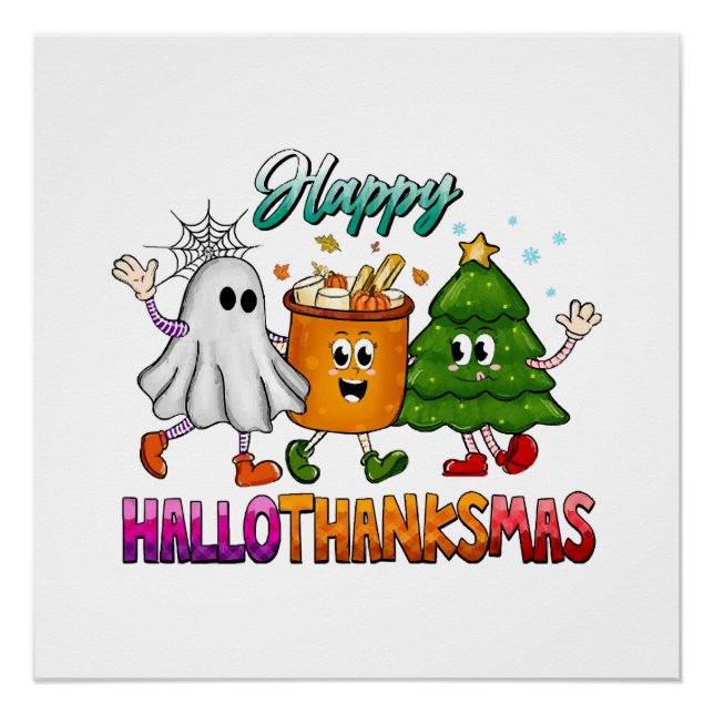Happy Hallothanksmas Poster (Front)