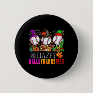 Happy Hallothanksmas Sell Halloween Thanksgiving X 2 Inch Round Button