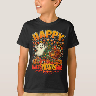 Happy hallothanksmas shirt halloween thanksgiving