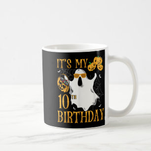 Happy Halloween 10th Birthday Funny 10 Years Old Coffee Mug