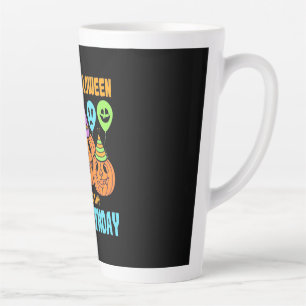 Happy Halloween 16th Birthday Latte Mug