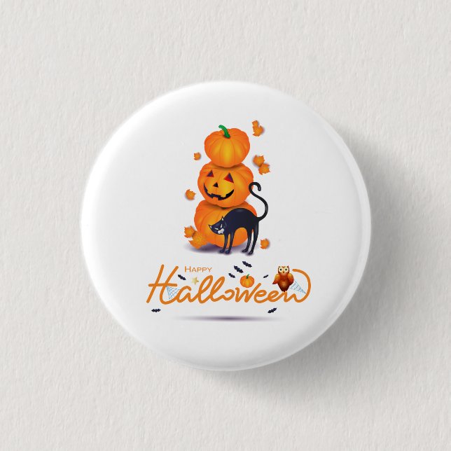 Happy Halloween! 1 Inch Round Button (Front)