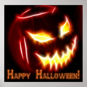 Happy Halloween 1 with text Poster