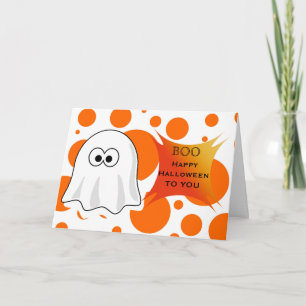 Happy Halloween 2020 to you Halloween Boo Ghost Card