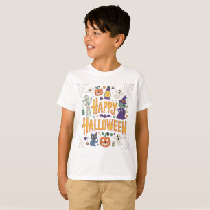 Happy Halloween 2025 Funny Ghost Scary Pumpkins T-Shirt