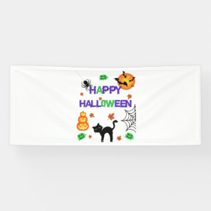 Happy Halloween 2.5x6 Vinyl Banner