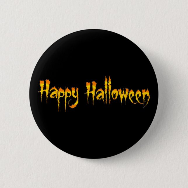 Happy Halloween 2 Inch Round Button (Front)