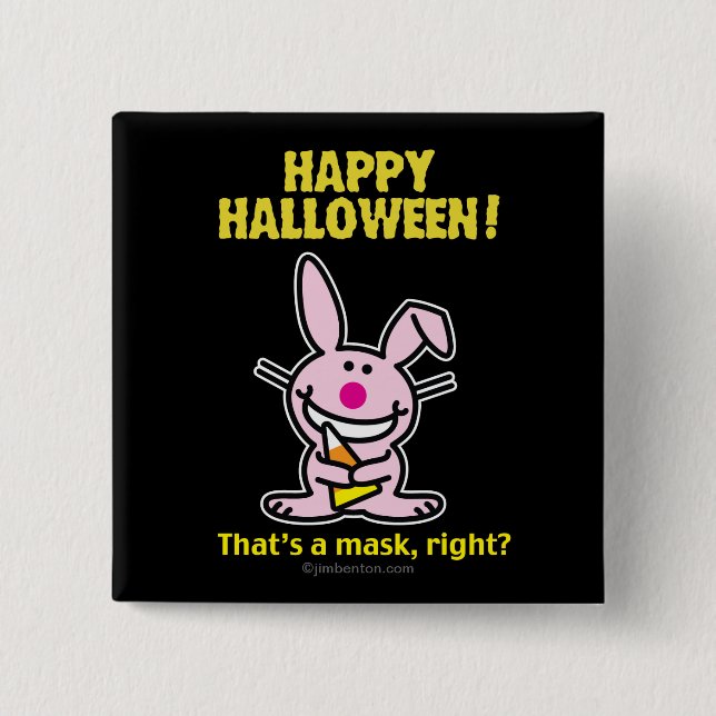 Happy Halloween! 2 Inch Square Button (Front)