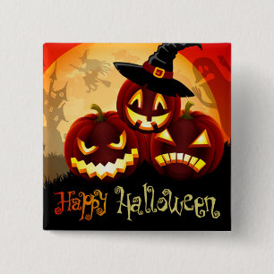 Happy Halloween 2 Inch Square Button