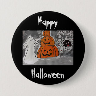 Happy Halloween 3 Inch Round Button