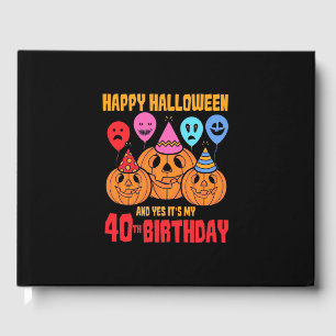 Happy Halloween 40th Birthday Guest Book