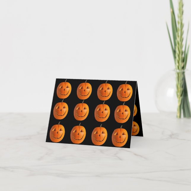 Happy Halloween 4" x 5.6" Folded Card (Front)