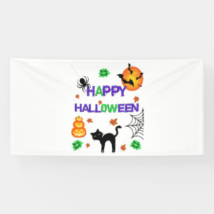 Happy Halloween 4x8 Vinyl Banner