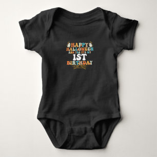 Happy Halloween And Yes It's My 1st Birthday Baby Bodysuit