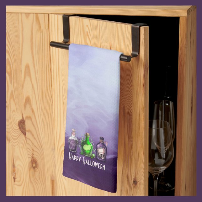 Happy Halloween Apothecary Jar Kitchen Towel (Creator Uploaded)