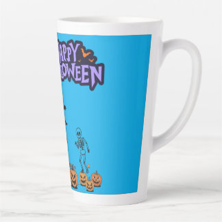 Happy Halloween azure Latte Mug
