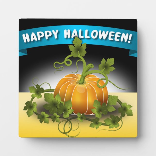 'HAPPY HALLOWEEN"  BANNER PLAQUE (Front)