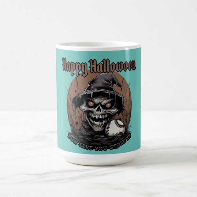 Happy Halloween,baseball player Coffee Mug (Center)