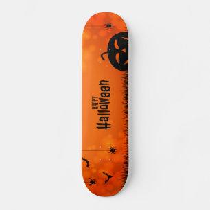 Happy Halloween (Bats and Spiders) Skateboard