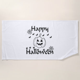 Happy Halloween                                    Beach Towel