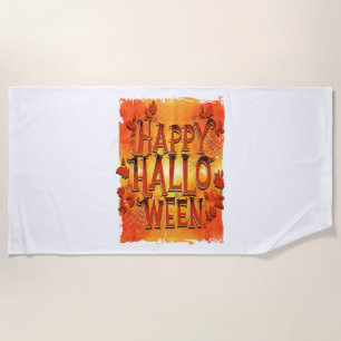 Happy Halloween                              Beach Towel