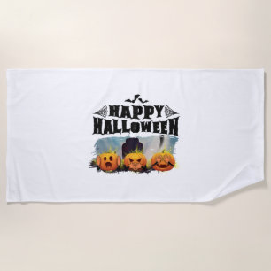 Happy Halloween                                    Beach Towel