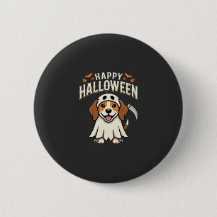 Happy Halloween Beagle Dog Design_1 2 Inch Round Button