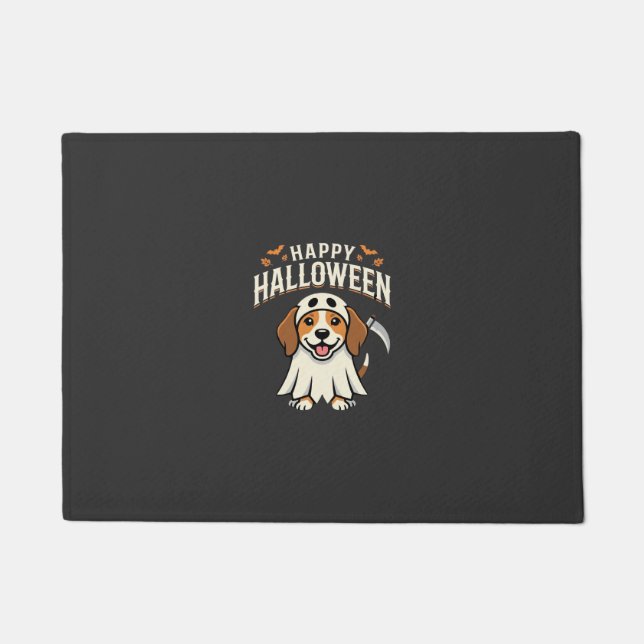 Happy Halloween Beagle Dog Design_1 Doormat (Front)