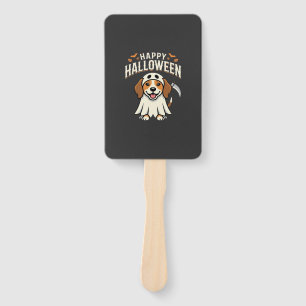 Happy Halloween Beagle Dog Design_1 Hand Fan