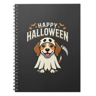 Happy Halloween Beagle Dog Design_1 Notebook