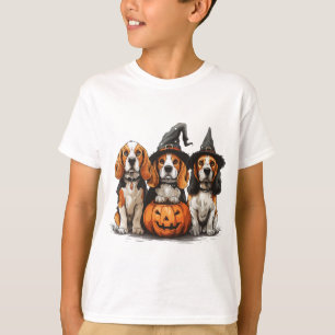 Happy Halloween Beagle Dogs Jack O Lantern T-Shirt