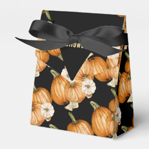 Happy Halloween Beautiful Orange Pumpkins Favor Box